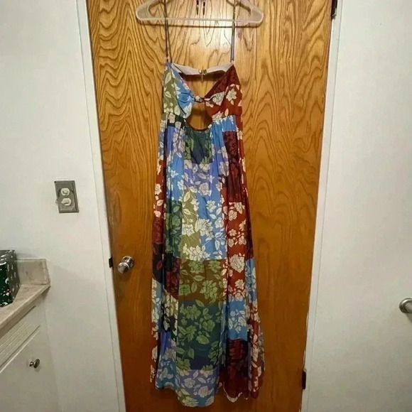 Bec & Bridge Woodstock Patchwork Cutout Cotton/Silk Maxi Dress - Picture 5 of 10